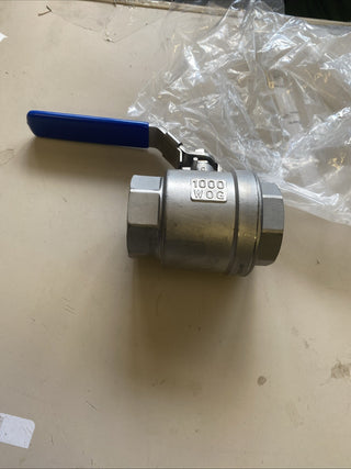 Edelstahl Kugelhahn 2 Zoll V4A 316 Damstahl Absperrhahn Ventil 1000 WOG Neu9