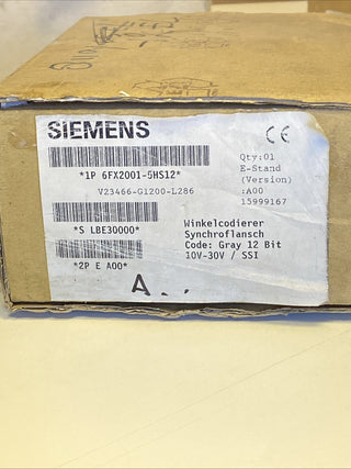 Siemens Absolutwertgeber 6FX2001-5HS12 (Single-Turn, SSI)3