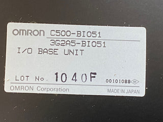 Omron C500-BI051 PLC Baugruppenträger I/O Basis Einheit 5-Slot – Gebraucht3