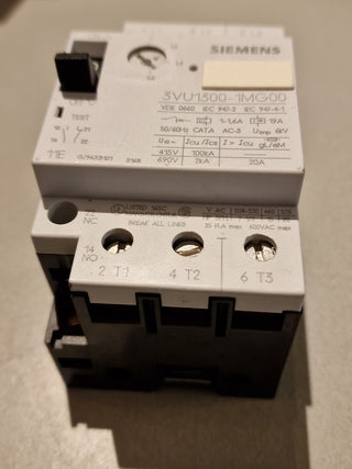 Siemens Leistungsschalter Motorschutz Typ 3vu1300-1mg001