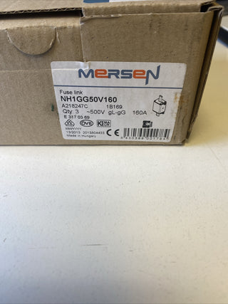 Mersen NH 1B169 Sicherungseinsatz Gr.1 160A 500V gG 3St neu1