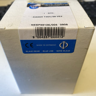EB-Lasttrennschalter für DIN 4P 20A Front: 0-1 grau 44×45mm Sperrvorrichtung gra3