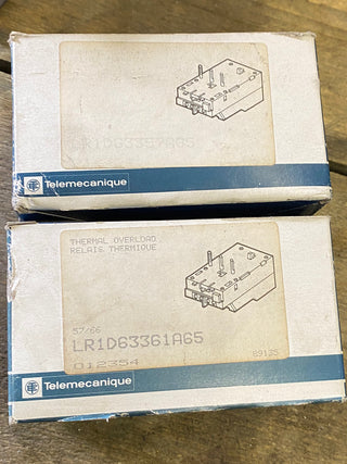Telemecanique LR1-D63361 A65 Thermorelais 57–66A Motorschutz neu1