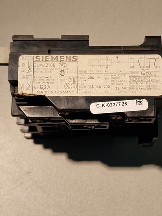 Siemens 3UA4200-7AD / 3UA42 00-7AD#120