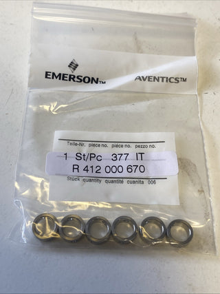 AVENTICS R412000670 Zentrierring-Set Ø 9mm Edelstahl (6 Stück) – NEU & OVP2