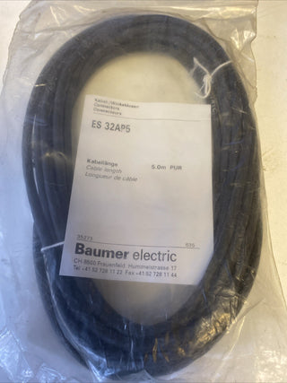 BAUMER ELECTRIC ES 32AP5 Induktiver Näherungsschalter M12 PNP NO NEU0