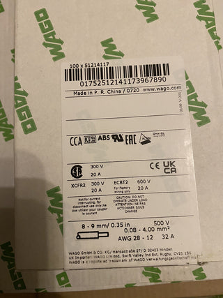 100x WAGO 769-176 Basisklemme X-COM | 4mm² 500V 32A | Grau | NEU & OVP1