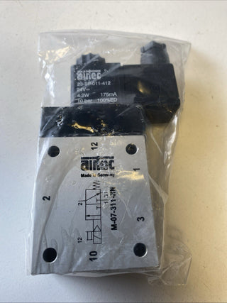 Airtec M-07-311-HN 24V 3/2-Wege-Magnetventil G 1/4" Pneumatik – NEU & OVP