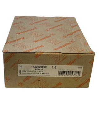 10x Weidmüller ZDU 35 ZDU35 1739620000 Durchgangs-Reihenklemme -unused/OVP-
