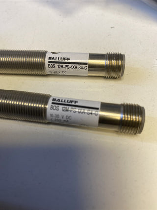 2x Balluff Optischer Sensor BOS 12M-PS-1XA-S4-C M12-Gehäuse PNP NEU2