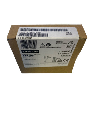 Siemens SIMATIC ET 200SP DI 8x 24V DC Standard Modul 6ES7131-6BF01-0BA0 NEU0
