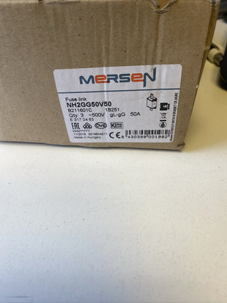 Mersen 1B251 NH-Sicherungseinsatz Gr.2 50A 500V gG 3St neu0