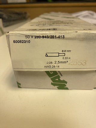 50x WAGO 280-943/281-413 Doppelstock-LED-Klemme 2,5mm² grau – NEU3