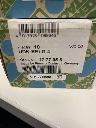 10x Phoenix Contact UDK-RELG 4 2777056 Durchgangsklemme neu0