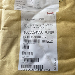 Bosch Rexroth R911325353 IndraWorks D V09 Software DVD SWA-IWORKS-D*-09VRS-D0*