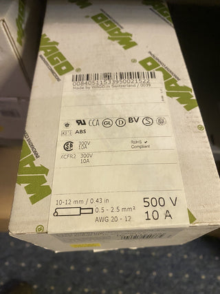 100x WAGO 254-458 Federkraftklemmblock 8-polig 1,5mm² grau – NEU & OVP1