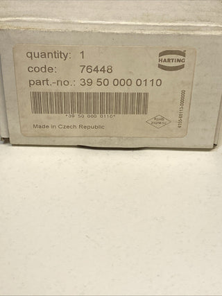 Harting - 39500000110 - Rahmen 1-fach, vernickelt,Metall Deckel1