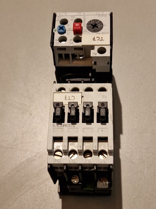 Siemens 3UA5000-1E Überlastrelais Motorschutzrelais A2 + 3UX1418 Anschlussträger2