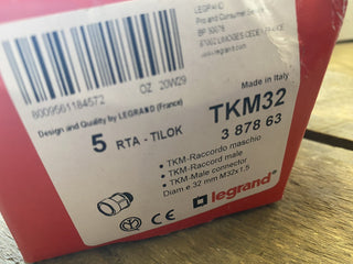 4x Legrand TKM 32 Verbinder Verschraubung neu ohne OVP3