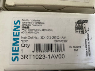 Siemens SIRIUS Leistungsschütz 3RT1023-1AV00 | S0 | 4kW | NEU & OVP0