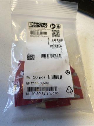 10x Phoenix Contact 3030873 Reduzierbrücke RB ST 10-(2,5/4) – NEU & OVP