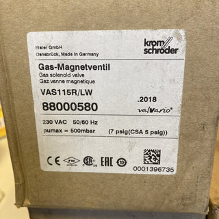 Kromschröder VAS 115R/LW Gas Magnetventil 88000580 SPS PLC Neu ohne OVP0
