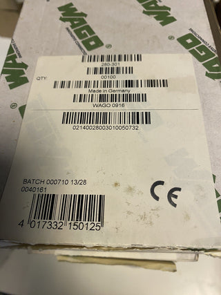 100x WAGO 280-301 End- und Zwischenplatte 2.5 mm Dick Grau Reihenklemme neu3