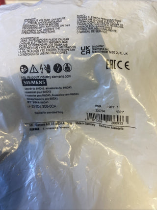 Siemens Befestigungswinkel 8WD4308-0CA Wandmontage für Signalsäule OVP0