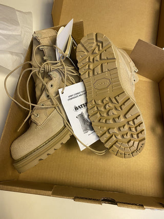 Bates 03-D-0321 US Army Desert Tan Wildleder Segeltuch Schnürung Kampfstiefel 411