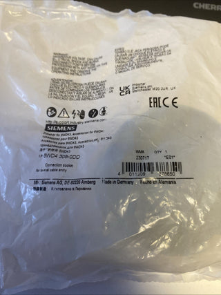 Siemens 8WD4308-0DD Anschlussdose für 8WD43 / Neu OVP0