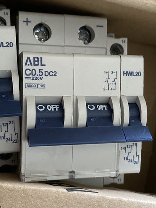 ABL Sursum C0,5D2H Leitungsschutzschalter, Sicherungsautomat 400V +HWL200