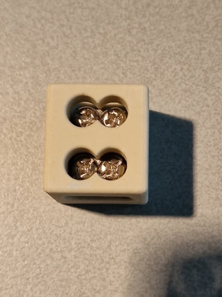 4x  Obo TK 06- 2 Keramikklemme doppelt für FireBox T 6 mm² #90