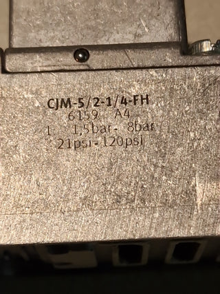 Festo CJM-5/2-1/4-FH 5/2-Wege-Magnetventil 6159 Neu ohne OVP0