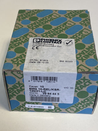 10x Phoenix Contact EMG 10-REL/KSR-120/21-LC Relaisbaustein 2964445 – NEU & OVP1