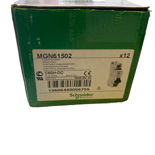 12x Schneider Electric MGN61502 Multi9 C60H-DC Leitungsschutzschalter 2A 1P C-Ch0