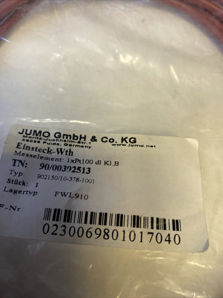 Jumo Einsteck-Widerstandsthermometer Pt100 | 902150/10-378-10014