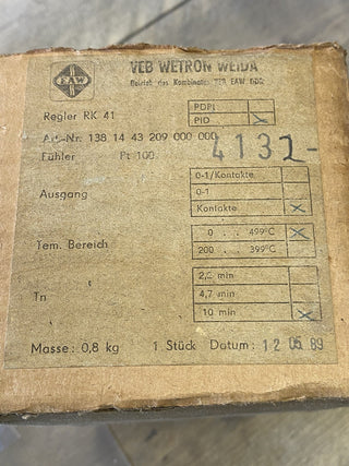 VEB Wetron Weida DDR RK40 RK 40 PD 1381443209000000 Ursamar5