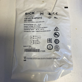SICK VS/VE18-4P3212 Einweg-Lichtschranke (6013693) – NEU & OVP0