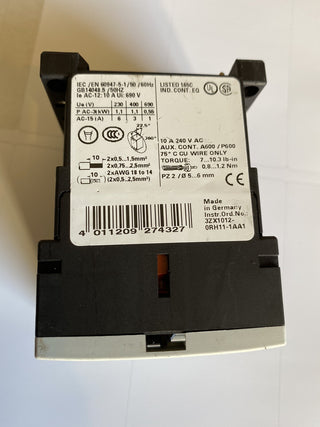 Siemens SIRIUS Hilfsschütz 3RH1131-1BB40 | 24V DC | 3S + 1Ö | S00 | Geprüft2