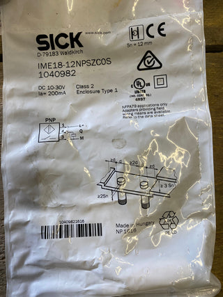 Sick IME18-12NPSZC0S inductive sensor0