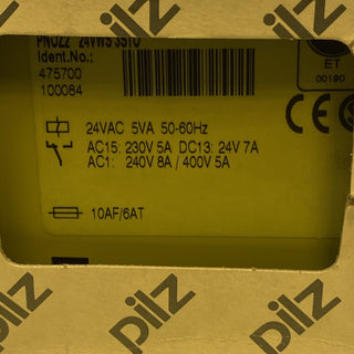 Pilz PNOZ 2 Sicherheitsrelais – 24VAC – Art. 4757002