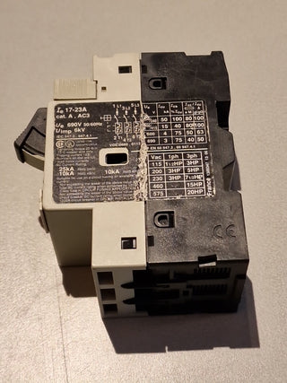 Telemecanique Motorschutzschalter GV2-M21 circuit breaker 17-23A beschädigt1