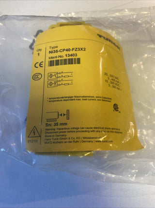 Turck NI35-CP40-FZ3X2 Induktiver Sensor – Neu1