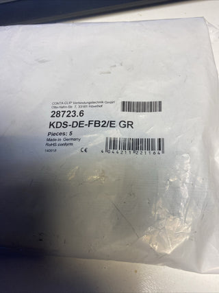5x CONTA-CLIP KDS-DE-FB2/E GR Dichtelement Grau (Art.-Nr. 28723.6) – NEU & OVP1