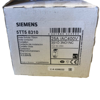 Siemens 5TT5831-0 Installationsschütz SENTRON | 25A | 3S+1Ö | 230V AC | NEU & OV0