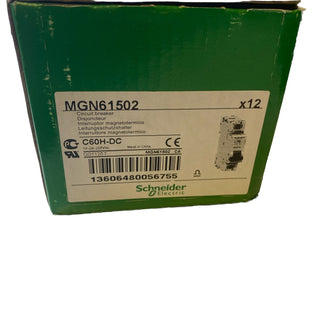 12x Schneider Electric MGN61502 Multi9 C60H-DC Leitungsschutzschalter 2A 1P C-Ch1