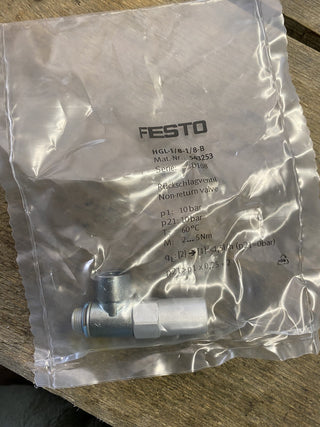 Festo HGL-1/8-1/8-B Rückschlagventil 543253 Pneumatikventil Druckluftventil1
