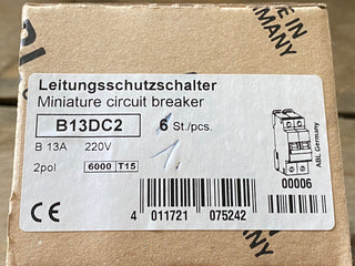 ABL Sursum B13DC2 Leitungsschutzschalter 2P 13A 220V neu1