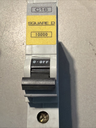 4X QUADRAT D 16 AMPERE KURVE C 16  KA DREIPOLIGER MCB-SCHALTER QOE 100000