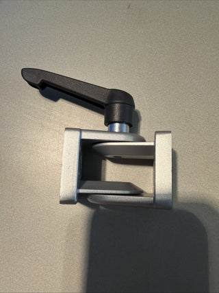 Gelenk 38 - 1,5", mit Kunststoff-Klemmhebel, Nut 8, Zinkdruckguss, alufarbig lac5